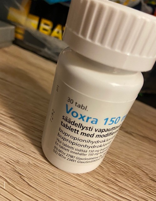 Voxra lääkepurkki